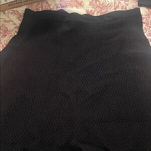 CAbi Black Textured Pencil Skirt